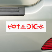 EatADickバンパーステッカー バンパーステッカー (車上)