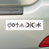 EatADickバンパーステッカー バンパーステッカー (車上)
