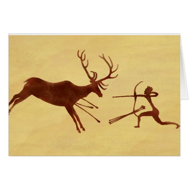 EatAnimals.comの洞窟壁画カード (正面横)