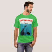 Eathe Rich Orca Paws 笑える 滑稽な 狂った メーム Tシャツ (正面フル)