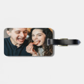 Eating Bacon Photo Customize Personalize ラゲッジタグ (裏面横)