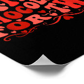 Eating Chocolate For Two Mom To Be Pregnancy Sayin ポスター (角)