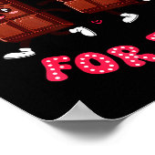 Eating Chocolate For Two Pregnancy Valentines Day  ポスター (角)