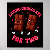 Eating Chocolate For Two Pregnancy Valentines Day  ポスター (正面)