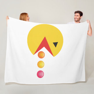 Eating Dot フリースブランケット