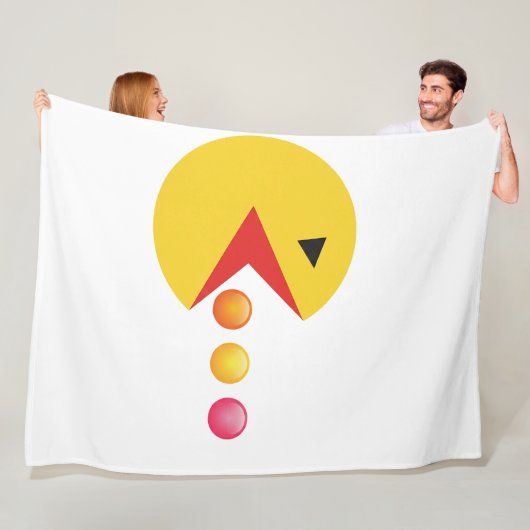 Eating Dot フリースブランケット (インサイチュ)