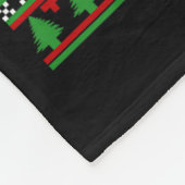 Eating For Two Pregnancy Announcement Ugly Sweater フリースブランケット (角)