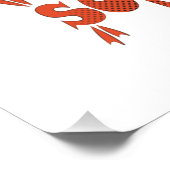 Eating is my superpower red cloak pug comic style  ポスター (コーナー)