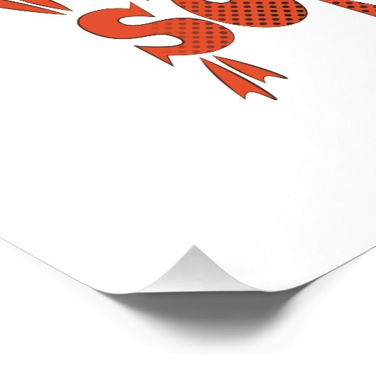 Eating is my superpower red cloak pug comic style  ポスター (コーナー)