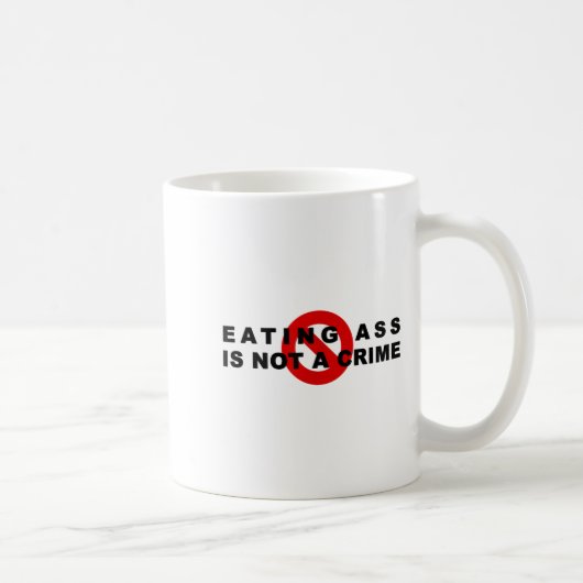 Eating Is Not A Crime Funny Quote Motivational Sar コーヒーマグカップ (右)