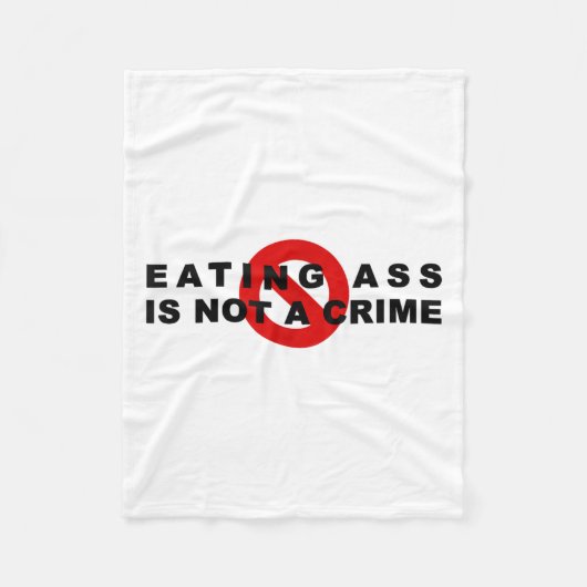 Eating Is Not A Crime Funny Quote Motivational Sar フリースブランケット (正面)