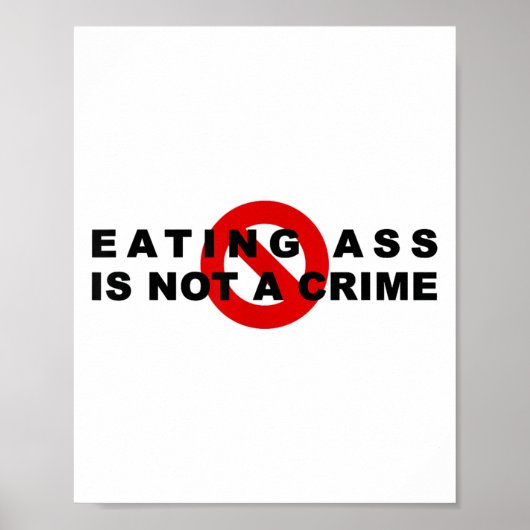 Eating Is Not A Crime Funny Quote Motivational Sar ポスター (正面)