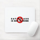 Eating Is Not A Crime Funny Quote Motivational Sar マウスパッド (マウス)