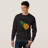 Eating Pineapples Ironic Fruit スウェットシャツ (正面フル)