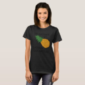 Eating Pineapples Ironic Fruit Tシャツ (正面フル)