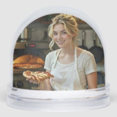 Eating Pizza Photo Personalize Customize (正面)