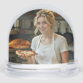 Eating Pizza Photo Personalize Customize (裏面)