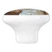 Eating Pizza Photo Personalize Customize セラミックノブ (側面)