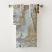 Eating Pizza Photo Personalize Customize バスタオルセット (インサイチュ)