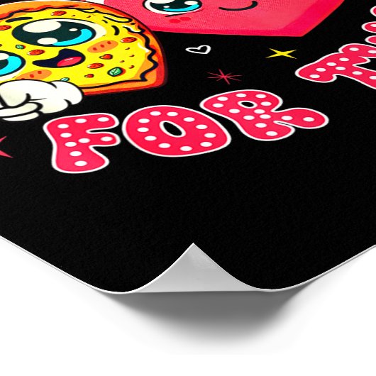 Eating Zza For Two Pregnancy Valentines Day New Mo ポスター (角)