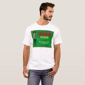 Eatmorのナシの木枠LabelYakima、WA Tシャツ (正面フル)