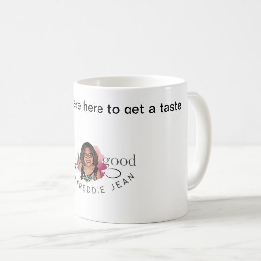 Eaton with Freddie Jean – ホワイトコーヒーマグ コーヒーマグカップ (正面右)