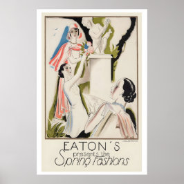 Eaton's Presents the Spring Fashions Vintage Art ポスター