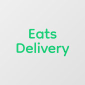 Eatsデリバリーのドライバー用窓デカール ウィンドウサイン (シート)