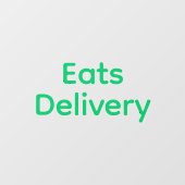 Eats Delivery Driver Window Decal ウィンドウサイン (シート)
