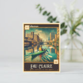 Eau Claire, Wisconsin | ヴィンテージ ポストカード (スタンド正面)