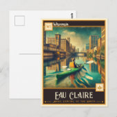 Eau Claire, Wisconsin | ヴィンテージ ポストカード (正面/裏面)