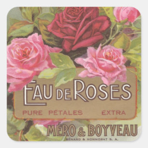 Eau de Roses Stickers スクエアシール