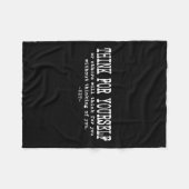 Eau Quote Motivation Insrational - Think For Yours フリースブランケット (正面(横))