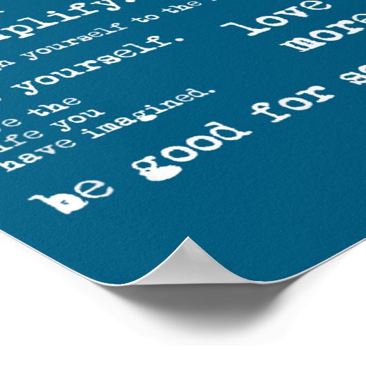 Eau Quote Motivational Insrational - Go Confidentl ポスター (角)