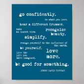 Eau Quote Motivational Insrational - Go Confidentl ポスター (正面)
