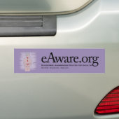 eAware.org -バンパーステッカー1 バンパーステッカー (車上)