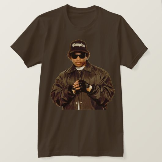Eazy Eギャングスタラップ90年代 Tシャツ (デザイン正面)