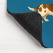 Ebald Christmas Dachshund E Funny Doxie Dog Mom  マウスパッド (コーナー)