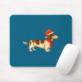 Ebald Christmas Dachshund E Funny Doxie Dog Mom  マウスパッド (マウス)
