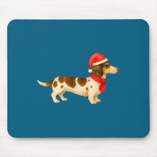 Ebald Christmas Dachshund E Funny Doxie Dog Mom  マウスパッド (正面)