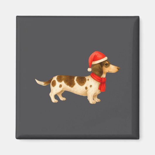 Ebald Christmas Dachshund E Funny Doxie Dog Mom  マグネット (正面)