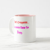 EBayの常習者 ツートーンマグカップ (正面左)