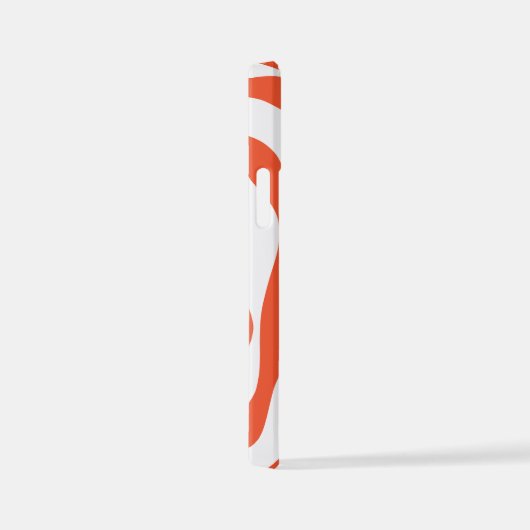 EbbとFlow 4 （オレンジと白） iPhoneケース (右側面)