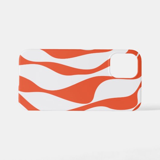 EbbとFlow 4 （オレンジと白） iPhoneケース (裏面横)