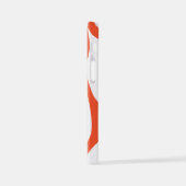 EbbとFlow 4 （オレンジと白） iPhoneケース (左側面)