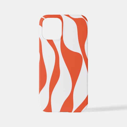 EbbとFlow 4 （オレンジと白） iPhoneケース (裏面)