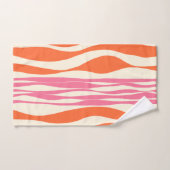 Ebb and Flow – ピンク、オレンジ、クリーム バスタオルセット (ハンドタオル)