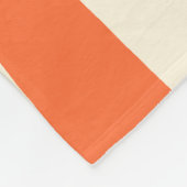 Ebb and Flow – ピンク、オレンジ、クリーム フリースブランケット (角)