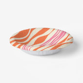 Ebb and Flow – ピンク、オレンジ、クリーム ペーパーボウル (傾斜あり)