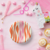 Ebb and Flow – ピンク、オレンジ、クリーム ペーパーボウル (パーティー)